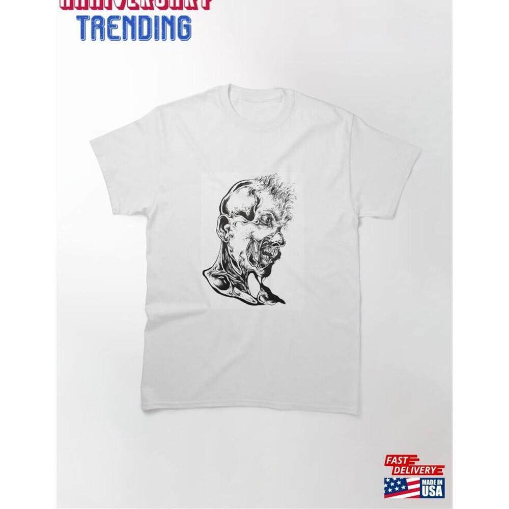Angry Skeleton Classic Tshirt Unisex